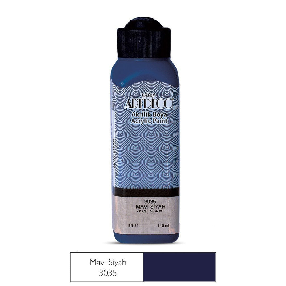 Artdeco Mavi Siyah 140ml Akrilik Boya - Sanat, Resim ve Hobi İçin