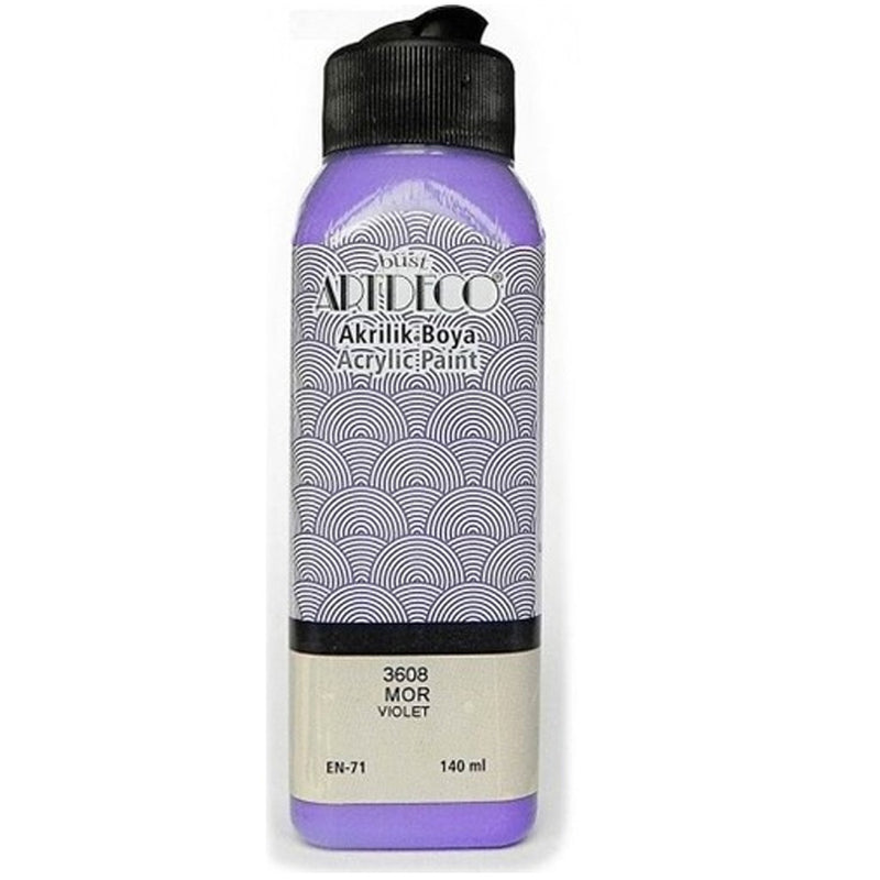 Artdeco Mor 140ml Akrilik Boya - Sanatsal Resim ve Hobi Boyası
