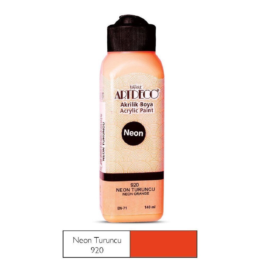Artdeco Neon Turuncu 140ml Akrilik Boya - Sanat, Resim ve Hobi İçin Profesyonel Boya