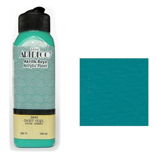 Artdeco Oksit Yeşil 140ml Akrilik Boya - Sanatsal Resim ve Hobi Boyası