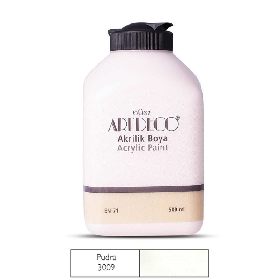 Artdeco Pudra 500ml Akrilik Boya - Sanatsal Resim ve Hobi Boyası
