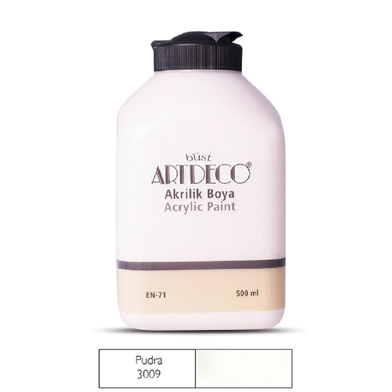 Artdeco Pudra 500ml Akrilik Boya - Sanatsal Resim ve Hobi Boyası