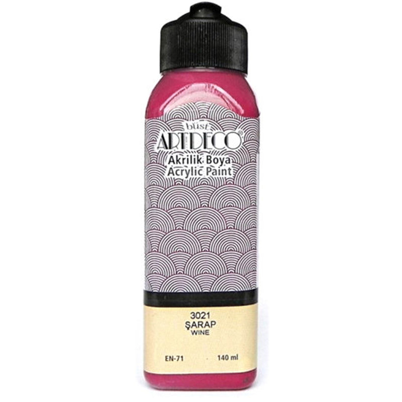 Artdeco Şarap 140ml Akrilik Boya - Sanatsal Resim ve Hobi Boyası