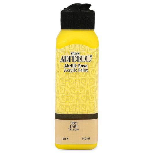 Artdeco Sarı 140ml Akrilik Boya - Sanat, Resim ve Tuval Boyası
