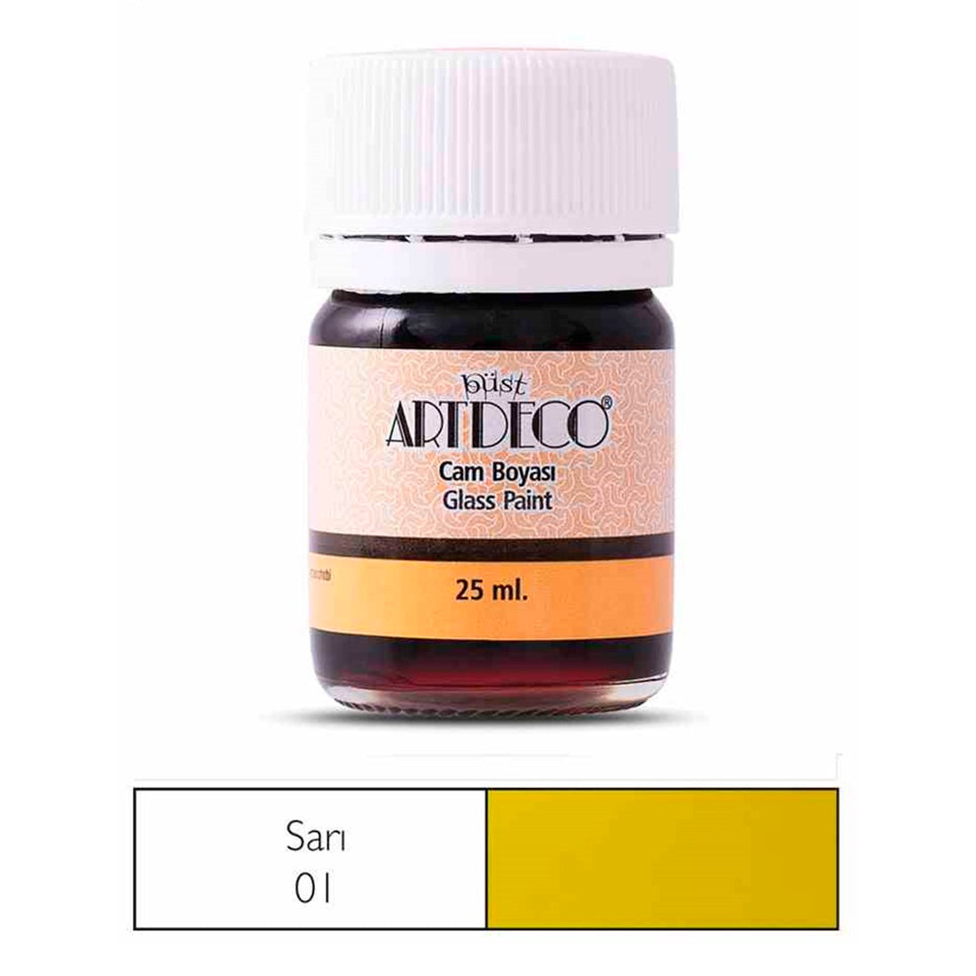Artdeco Sarı 25 ml Akrilik Boya - Sanat, Resim ve Hobi Boyası