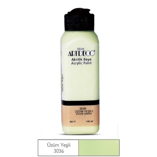 Artdeco Üzüm Yeşili 140ml Akrilik Boya - Sanat, Resim ve Hobi Boyası