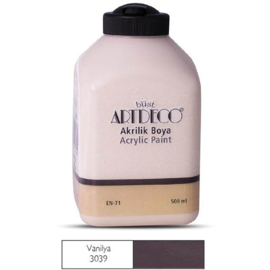 Artdeco Vanilya 500 ml Akrilik Boya - Sanat, Hobi ve Tuval Boyası