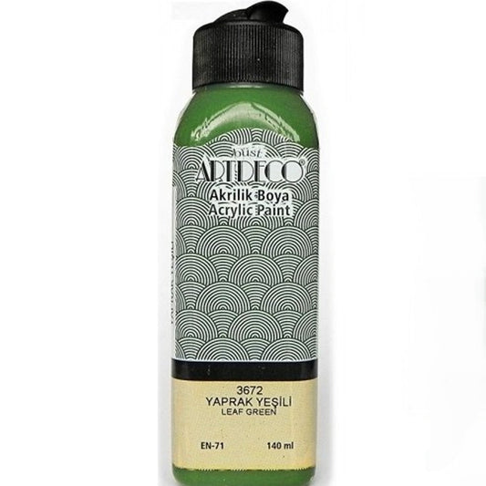 Artdeco Yaprak Yeşili 140ml Akrilik Boya - Sanatsal Resim ve Hobi Boyası