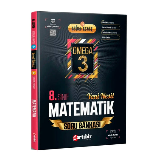 Artı Bir Yayınları 8. Sınıf Çetin Ceviz Omega Matematik Soru Bankası