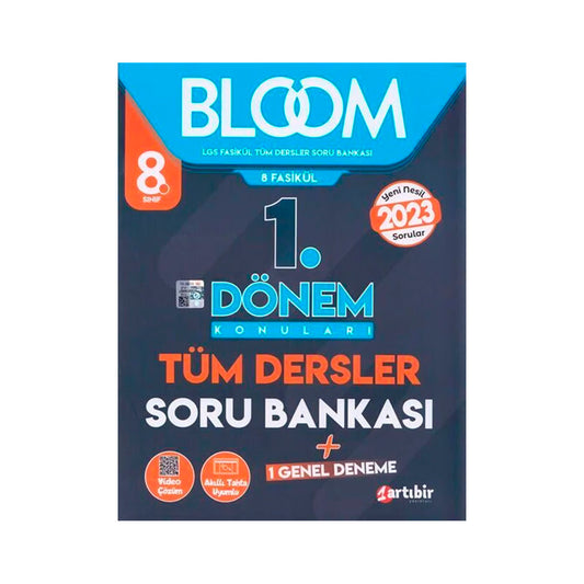 Artıbir Yayınları 8. Sınıf Tüm Dersler BLOOM 1. Dönem Soru Bankası