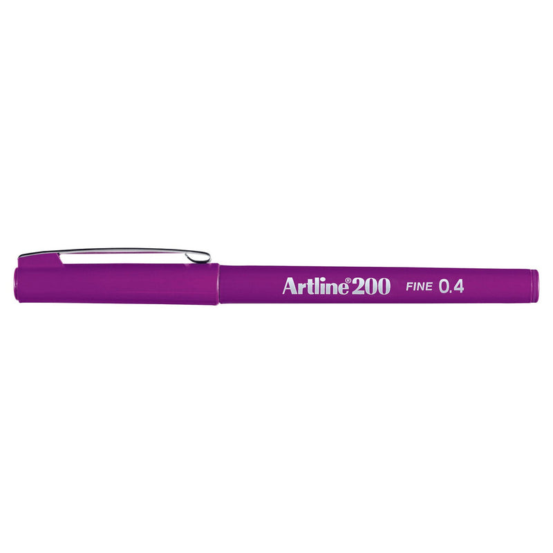 Artline 0.4 mm Mor 200 Fineliner Kalem