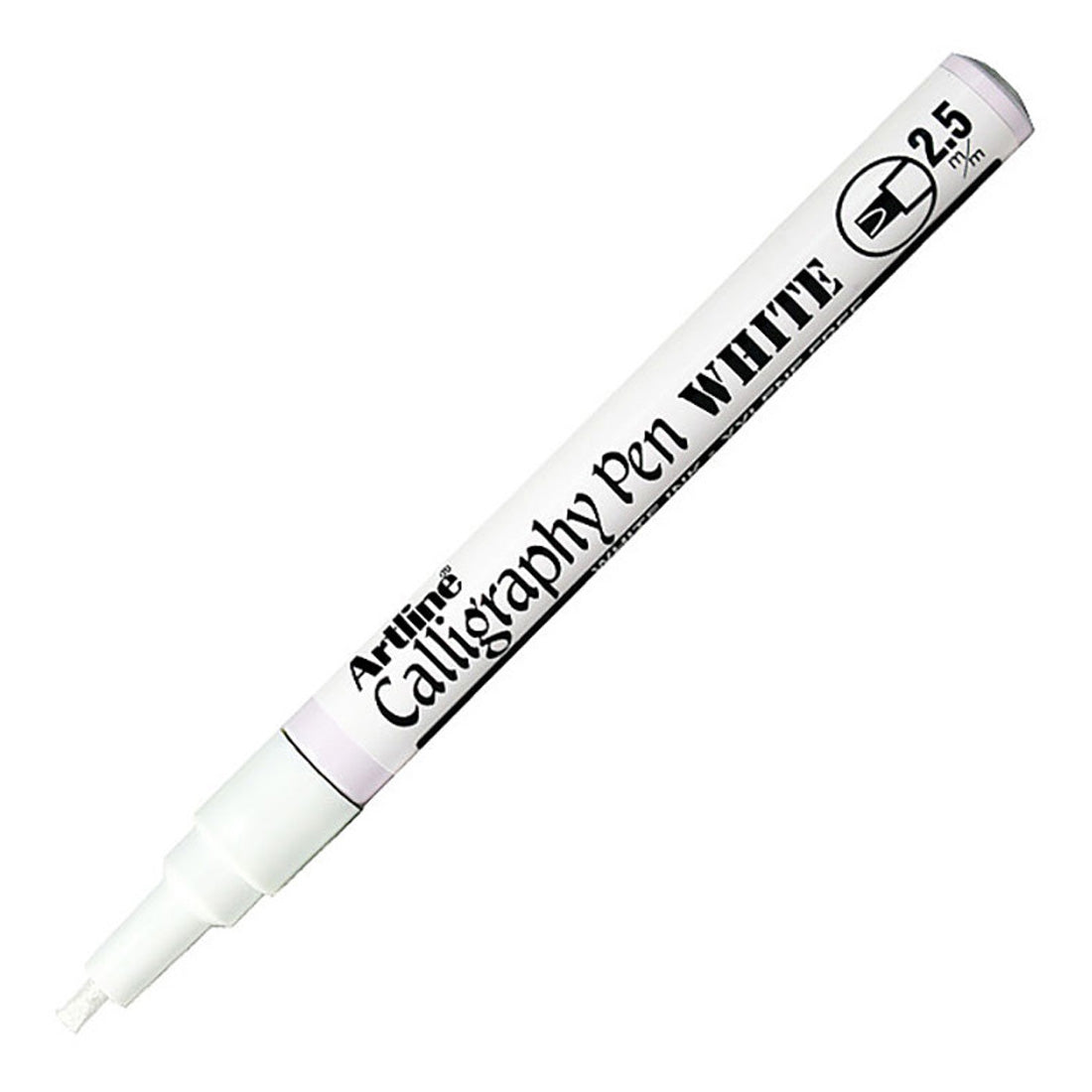 Artline 2.5 mm Beyaz Kaligrafi Kalemi - Sanatsal Çizim ve Yazı Sanatı Kalemi