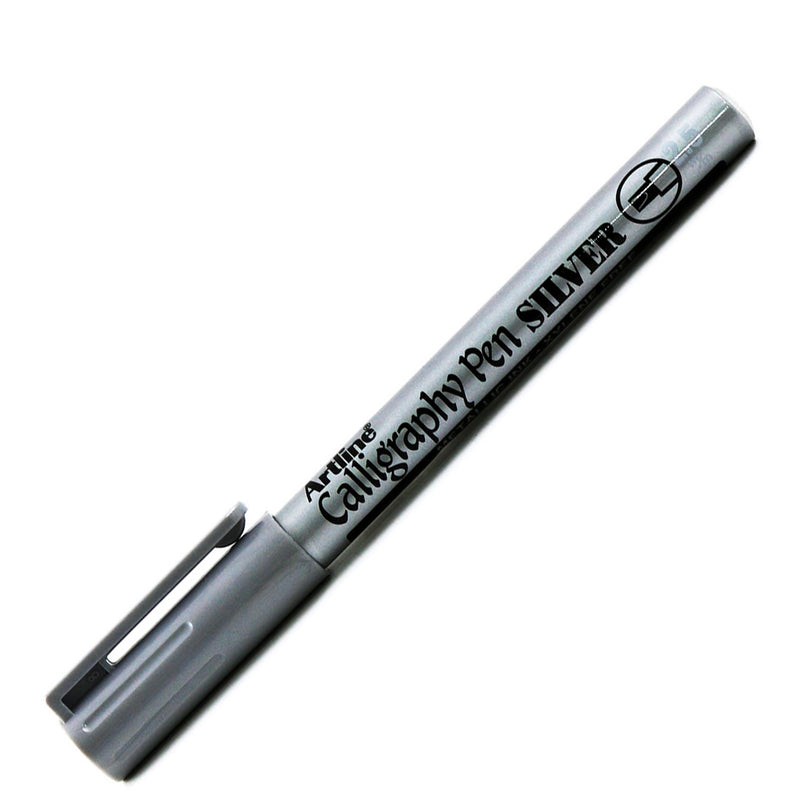 Artline 2.5 mm Gümüş Kaligrafi Kalemi - Yazı Sanatı, Hat Sanatı ve Sanatsal Çizim Kalemi