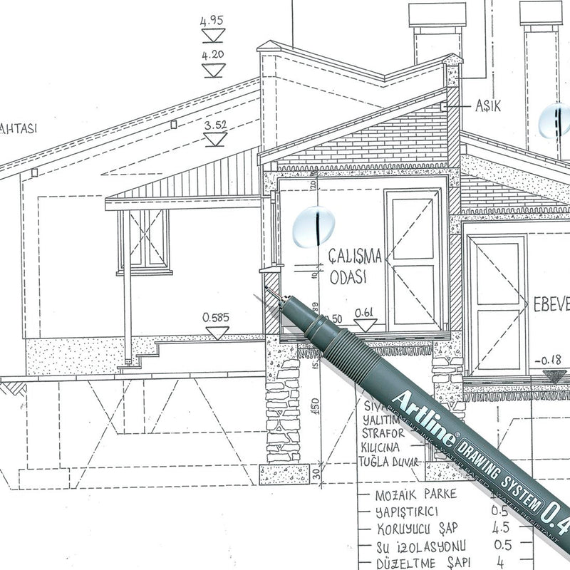 Artline Drawing System Fırça Uçlu Çizim Kalemi Siyah - Sanatsal Marker, İllüstrasyon ve Tasarım Kalemi