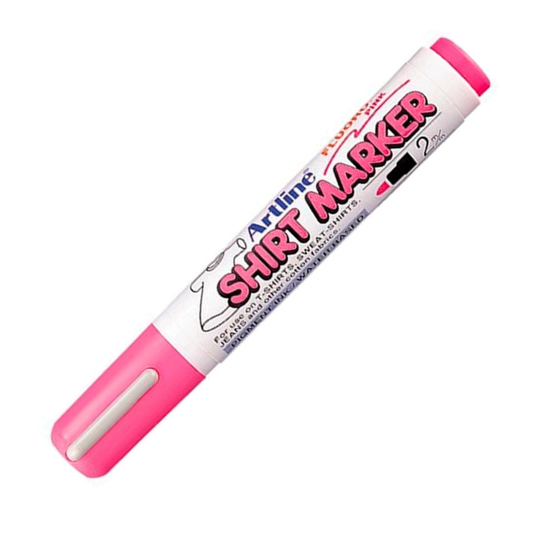 Artline Shirt 2 mm Neon Pembe Marker Kalem - Kumaş Boyama ve Tekstil Kalemi