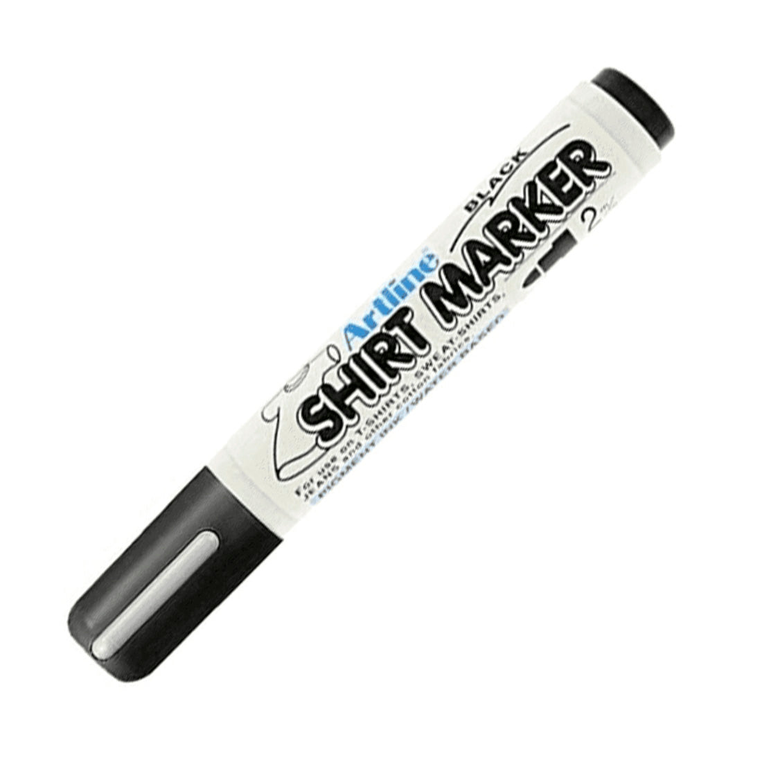 Artline Shirt 2 mm Siyah Marker Kalem - Kumaş Boyama ve Tekstil Tasarım Kalemi