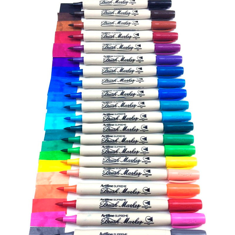 Artline Supreme Açık Mavi Brush Uçlu Kalem - Sanat, Çizim ve Boyama Marker Kalemi