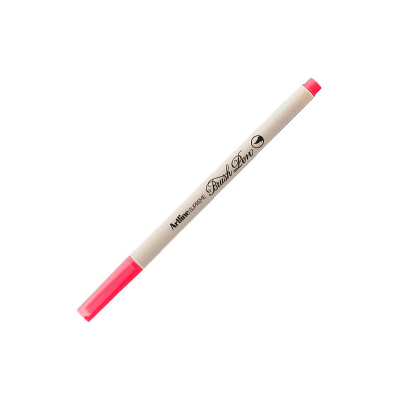 Artline Supreme Fosforlu Pembe Brush Uçlu Kalem - Sanatsal Marker ve Vurgulama Kalemi