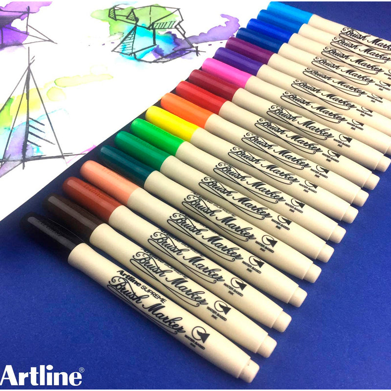 Artline Supreme Kahverengi Brush Uçlu Kalem - Sanatsal Çizim, İllüstrasyon ve Marker Kalemi