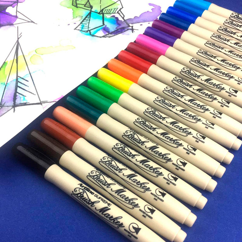 Artline Supreme Kırmızı Brush Uçlu Kalem - Sanat, Çizim ve Yumuşak Yazım Kalemi