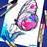 Artline Supreme Koyu Kırmızı Brush Uçlu Kalem - Sanat, Çizim ve İllüstrasyon Marker Kalemi