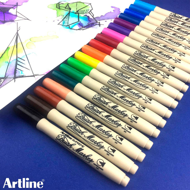 Artline Supreme Koyu Kırmızı Brush Uçlu Kalem - Sanat, Çizim ve İllüstrasyon Marker Kalemi