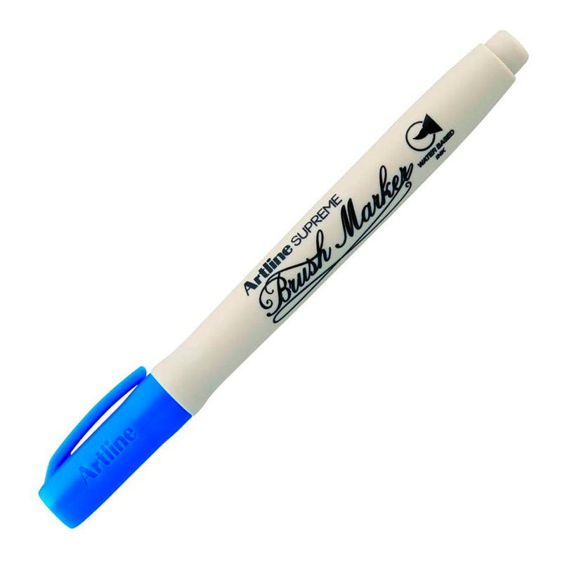 Artline Supreme Mavi Brush Uçlu Kalem - Sanatsal Çizim, Kaligrafi ve Boyama Markeri