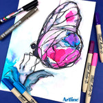 Artline Supreme Sarı Brush Uçlu Kalem - Sanatsal Çizim, İllüstrasyon ve Kaligrafi Markeri