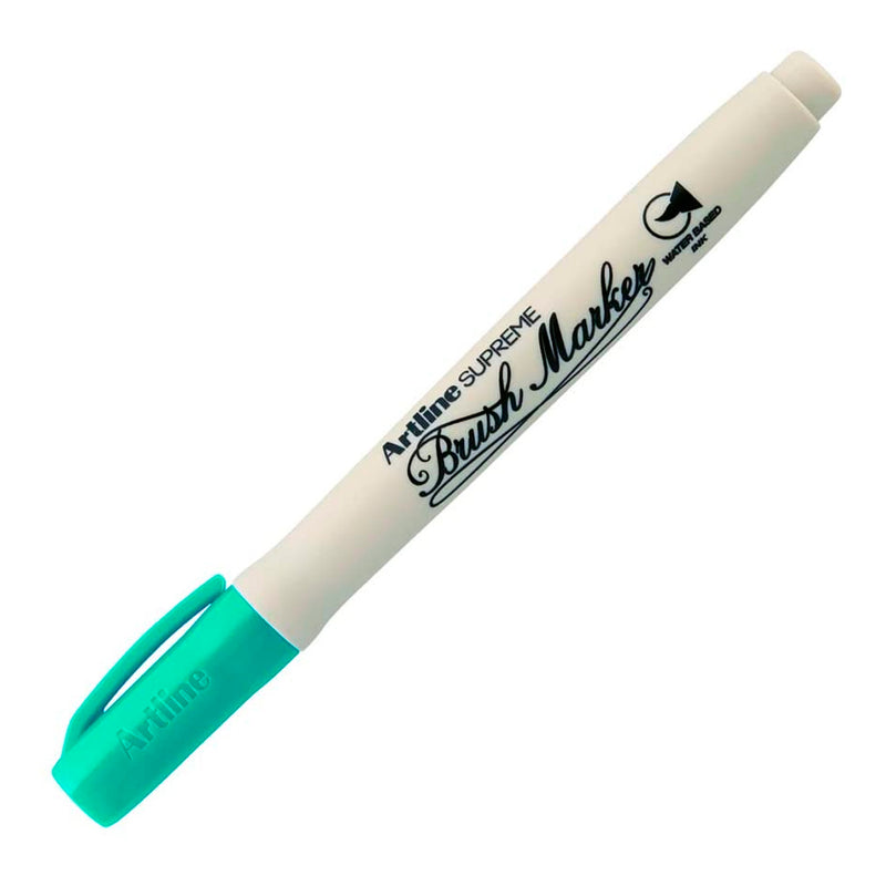 Artline Supreme Turkuaz Brush Uçlu Kalem - Hediyelik Yumuşak Yazım ve Ofis Kalemi