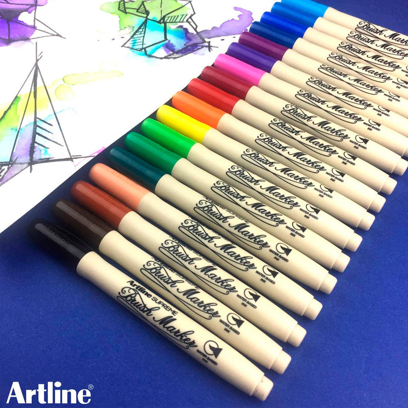 Artline Supreme Turuncu Brush Uçlu Kalem - Sanat, Çizim ve İllüstrasyon Marker