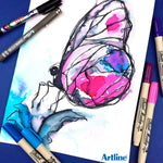 Artline Supreme Turuncu Brush Uçlu Kalem - Sanat, Çizim ve İllüstrasyon Marker