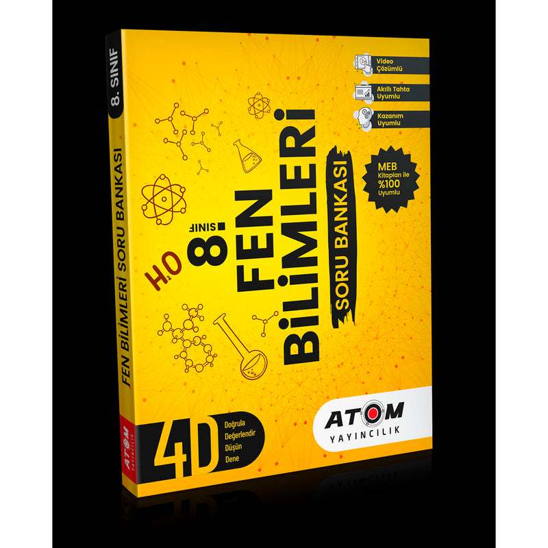 Atom Yayınları 8. Sınıf Fen Bilimleri Soru Bankası