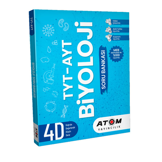 Atom Yayınları TYT-AYT Biyoloji Soru Bankası