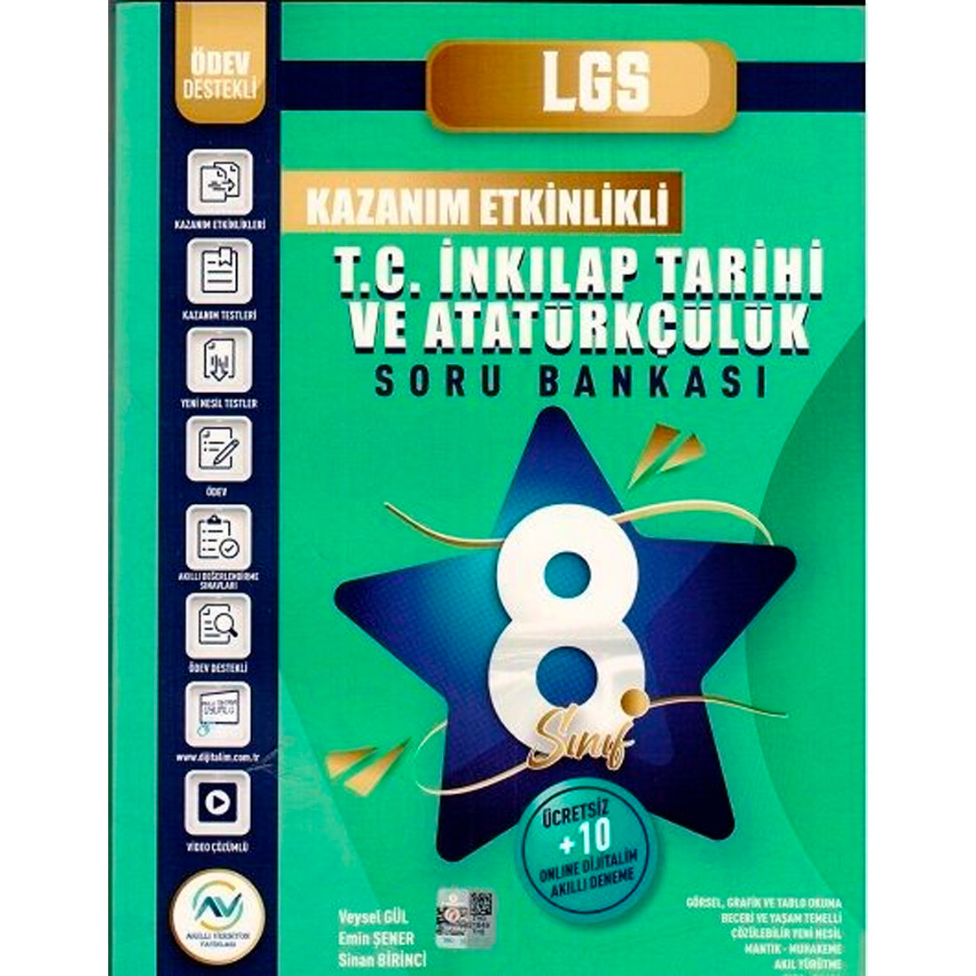 Av Yayınları 8. Sınıf T.C İnkılap Tarihi ve Atatürkçülük Akıllı Versiyon Kazanım Etkinlikleri Soru Bankası