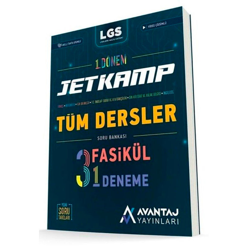 Avantaj Yayınları 8. Sınıf LGS Tüm Dersler 1.Dönem Jet Kamp Fasikül Denemeleri