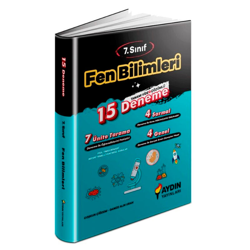 Aydın Yayınları 7. Sınıf Fen Bilimleri 15'li Deneme