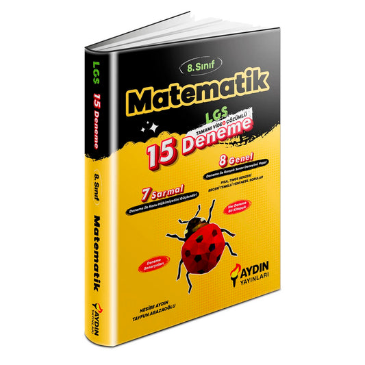 Aydın Yayınları 8. Sınıf Matematik 15'li Deneme