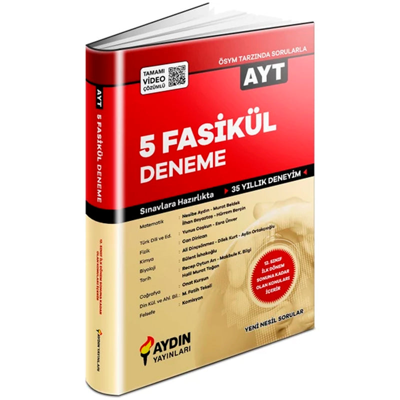 Aydın Yayınları AYT 2020 MEB 5 Fasikül Deneme