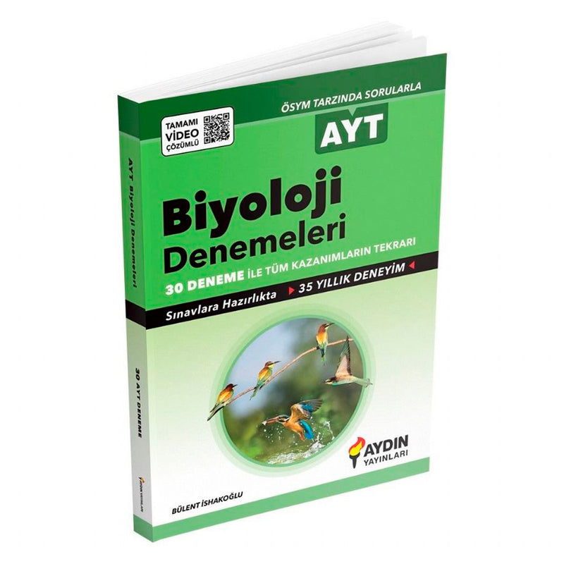 Aydın Yayınları AYT Biyoloji 30 Deneme