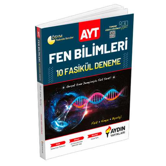 Aydın Yayınları AYT Fen Bilimleri 10 Deneme