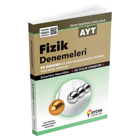Aydın Yayınları AYT Fizik 30 Denemeleri