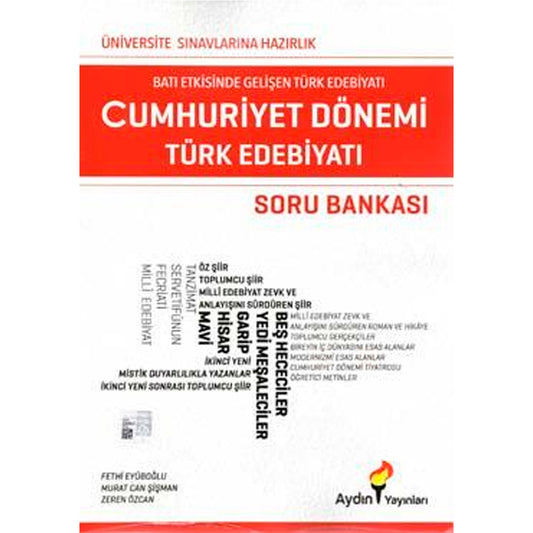 Aydın Yayınları Cumhuriyet Dönemi Türk Edebiyatı Soru Bankası