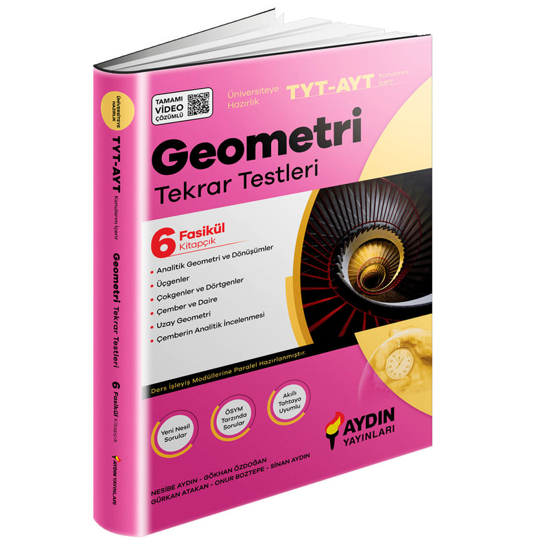 Aydın Yayınları TYT AYT Geometri Tekrar Testleri 2021