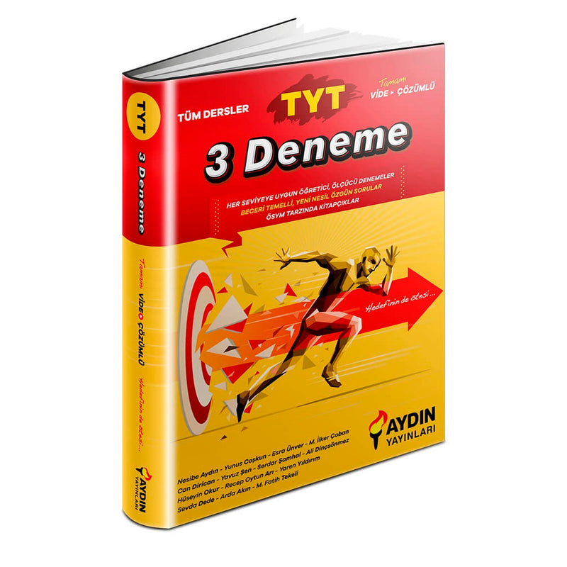 Aydın Yayınları TYT Tüm Dersler 3 Deneme 2021