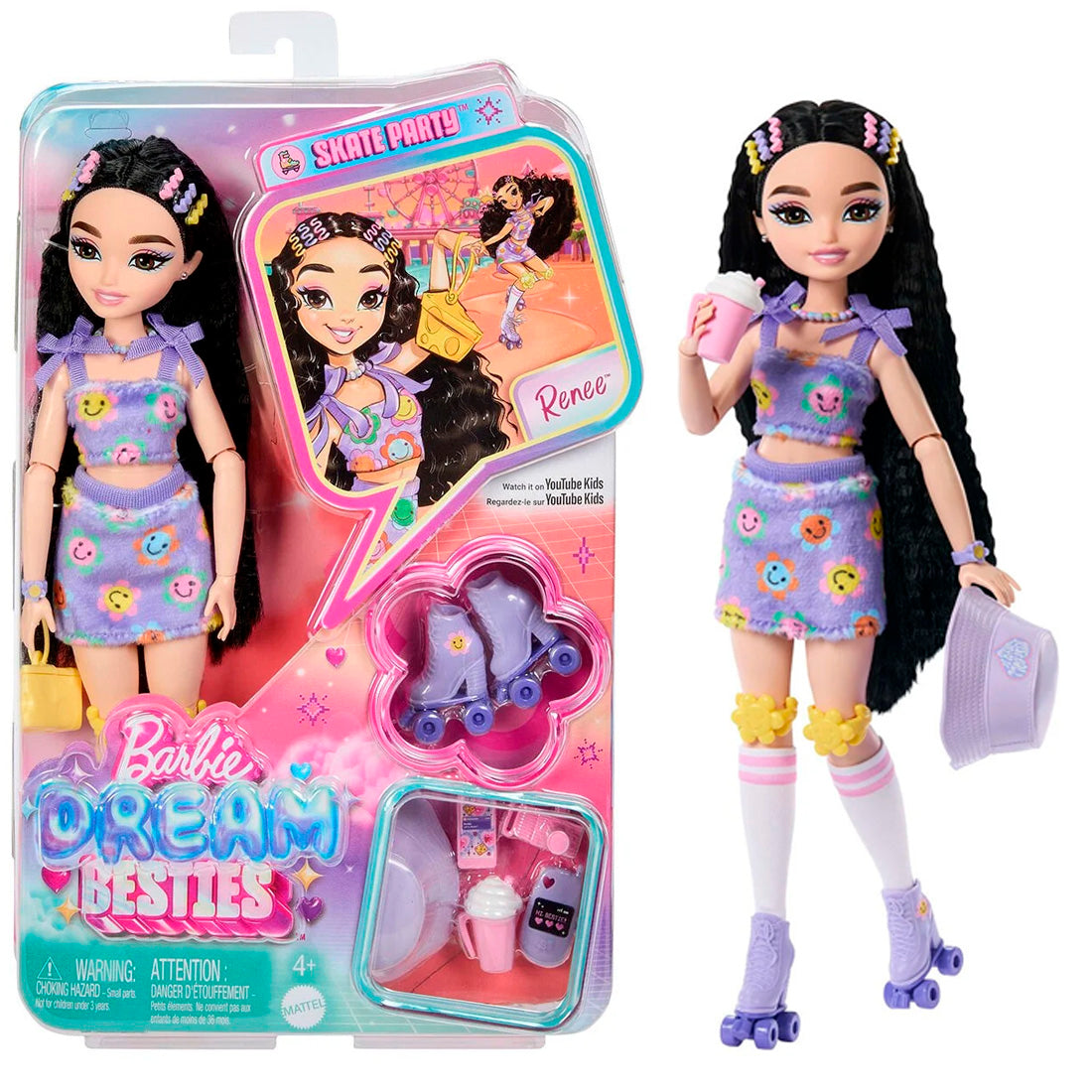 Barbie Dream Besties Paten Partisi Rene Bebek Ve Aksesuarları Mtl-Jfx99