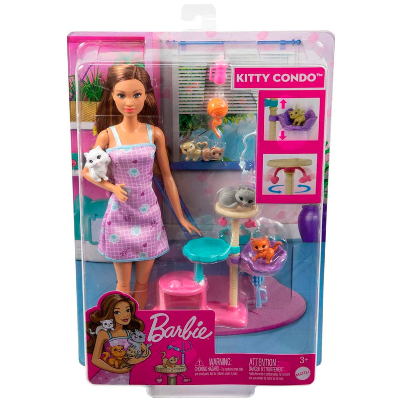 Barbie ve Yavru Kedileri Oyun Seti HHB70
