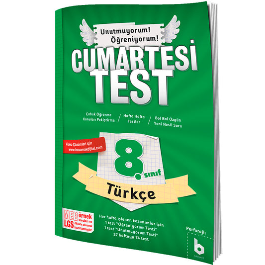 Basamak Yayınları 8. Sınıf Türkçe Cumartesi Test