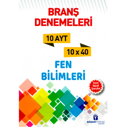 Başarıyorum Yayınları AYT Fen Bilimleri 10'lu Branş Denemeleri