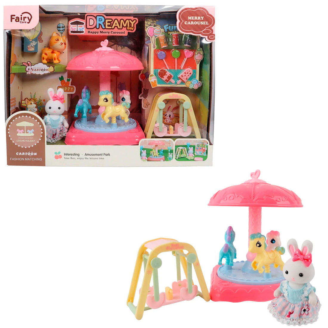Bay Dreamy Mini Tavşan- Atlıkarınca Eğlence Serisi