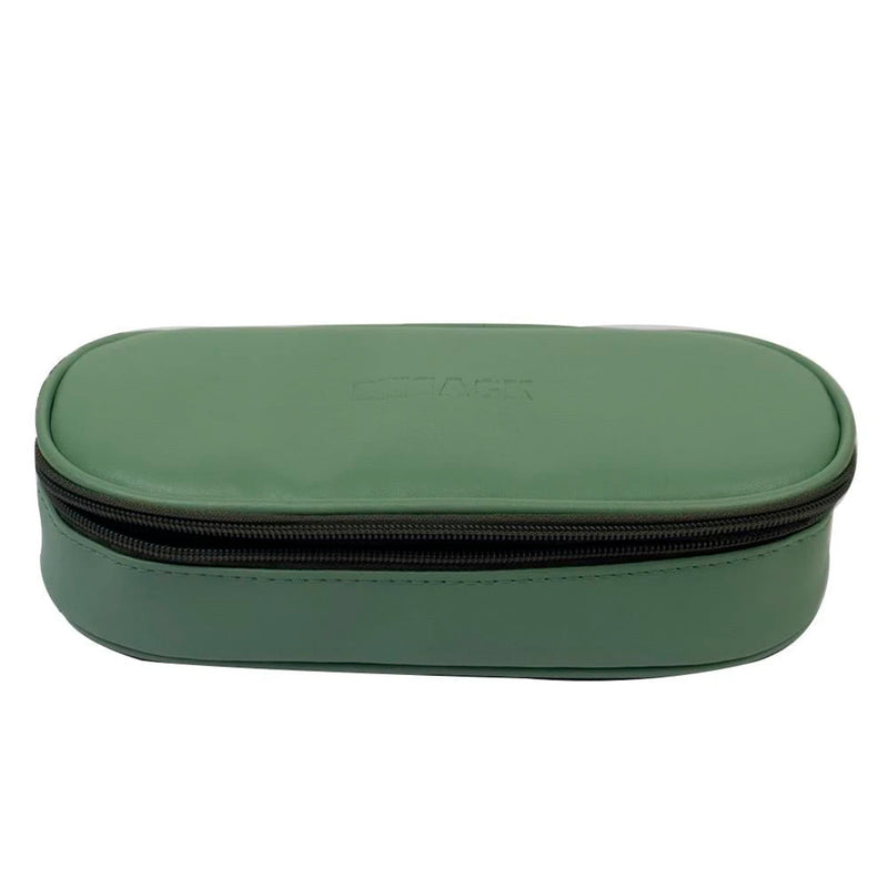 Bback Oval Açık Yeşil Suni Deri Kalem Çantası